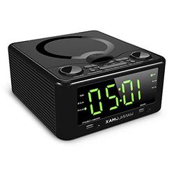 Hannlomax HX-300CD CD Clock Radio, PLL FM Radio, 1.2" Digita