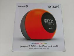 iHome iBT29 Color Changing Dual Alarm Clock Radio With Bluet