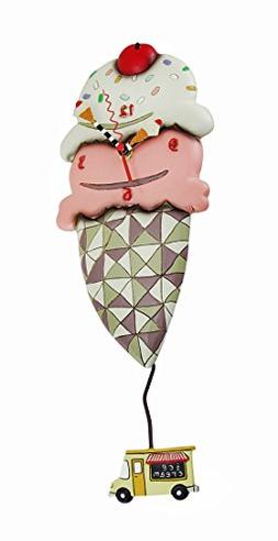 Allen Designs "Ice Cream Cone Scoops Pendulum Clock