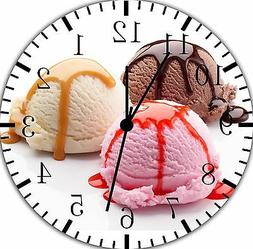 Ice Cream wall Clock 10" will be nice Gift and Room wall Dec