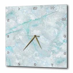 3dRose Image Trendy Luxury Aqua Teal Quartz Gray Gemstone Ag