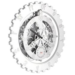 Industrial Metal Gear Wall Clock for Home Office Housewarmin