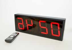 Strencor Interval Digital LED Wall Timer Gym Clock with IR R
