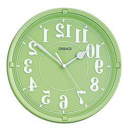 Casio Iq-62-3 Wall Clock with 10 Inches Thinline Quartz Ligh