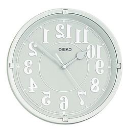 Casio Iq-62-8 Wall Clock with 10 Inches Thinline Quartz Ligh