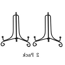Iron Display Stand, Black Iron Easel Plate Display Photo Hol