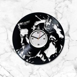 Iron Man Vinyl Wall Art Vintage Clock Xmas Gift Handmade Gif
