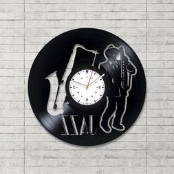 Jazz Vinyl Wall Art Clock Xmas Bedroom Decor Gift Original G