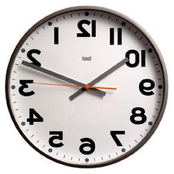 BAI Jumbo Wall Clock, Madison Gunmetal