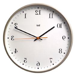 Bai 16" Jumbo Wall Clock, Bodoni Titanium