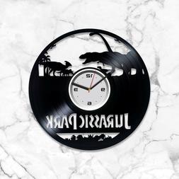 Jurassic Park Vinyl Wall Art Clock Gift For Xmas Living Room