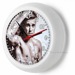 JUSTIN BIEBER SHIRTLESS WALL CLOCK FOR KITCHEN DINING BEDROO