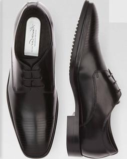 Kenneth Cole Black Leather Set Your Clock Men's Shoes  Size 