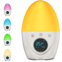 Kids Alarm Clock, FiveHome Wake Up Light Alarm Clock,7 Color