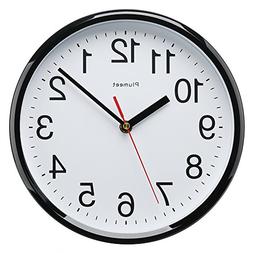 Plumeet Kids Wall Clock, 10" Silent Non Ticking Quality Quar