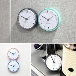 Kitchen Bathroom Bath Shower Waterproof Clock Suction Cup Su