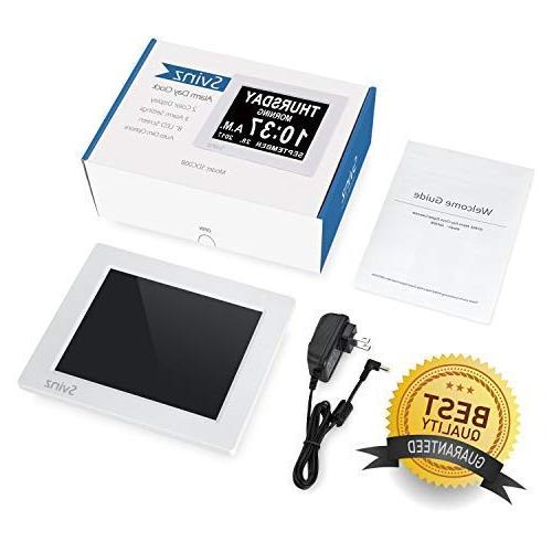 SVINZ Digital Calendar Alarm Day 3 Options, Large Non-Abbreviated Month Color Settings