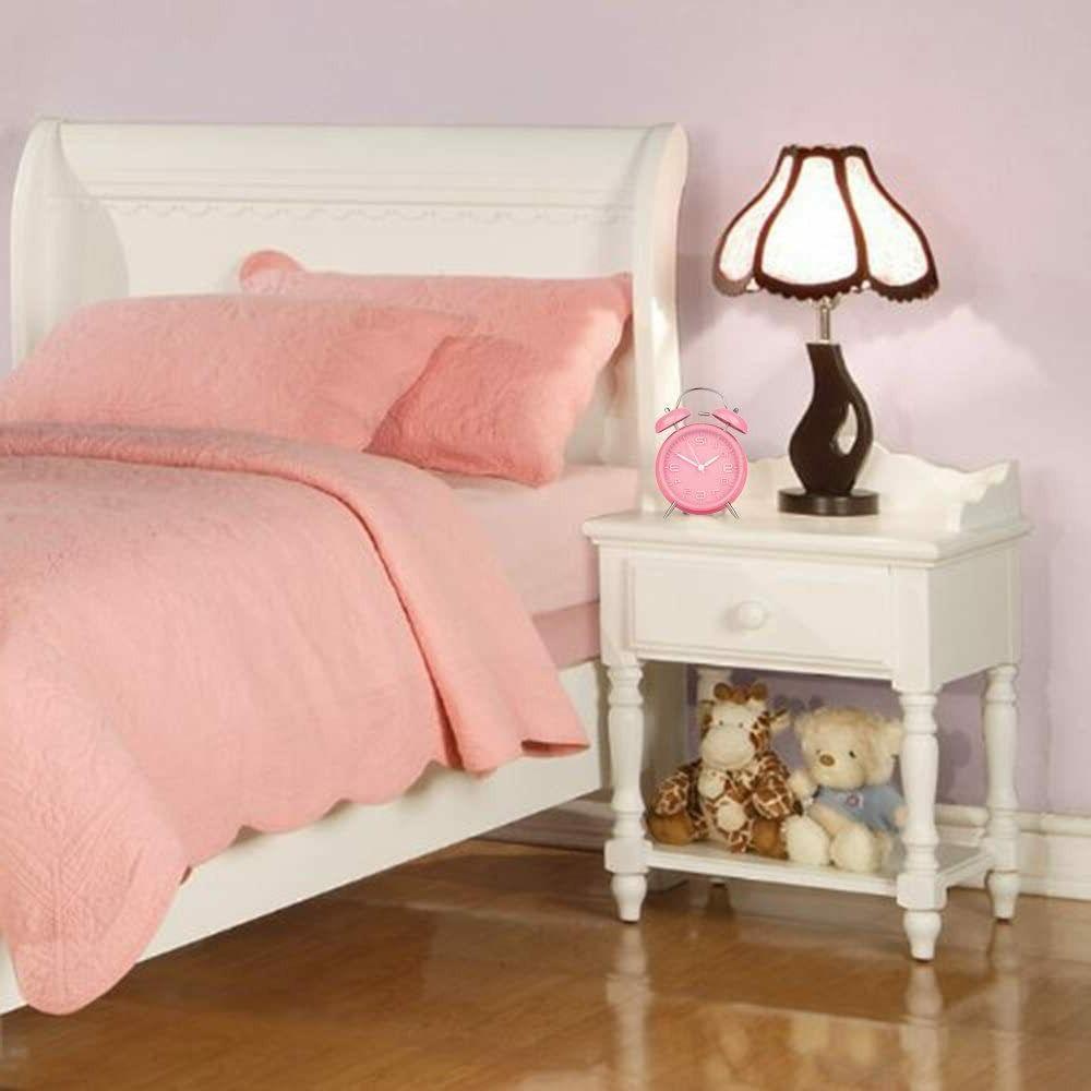Peakeep Bell Pink Alarm Battery Operated,