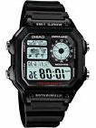 Casio AE-1200 Original New Men's Watch 100 Meter 5 Alarms Re