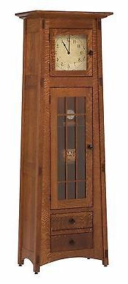 Amish Mission McCoy Floor Standing Clock Solid Wood Grandfat