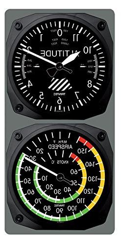 Trintec Aviation Altimeter Altitude Clock and Airspeed Therm