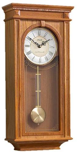 Bulova C4419 Manorcourt Chiming Clock, Golden Oak Finish, Br