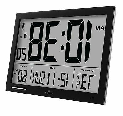 slim marathon atomic jumbo clock digital wall