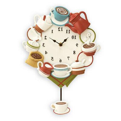 coffee cup kitchen decor pendulum