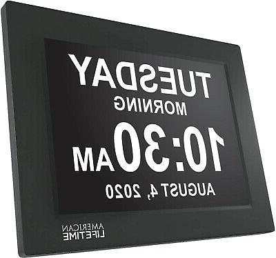 Day Clock - Extra Large Impaired Vision Digital Dementia Clo