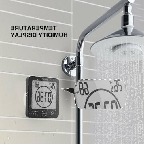 Digital Bathroom Shower Clock Waterproof Touch Screen  Kitch