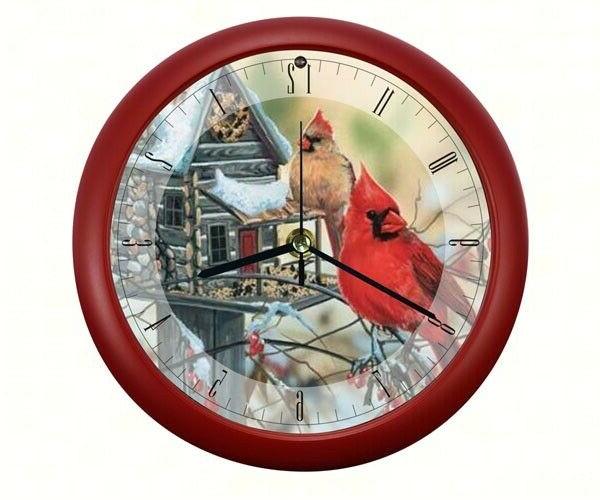 EVERYTHING CARDINALS - CARDINAL  BIRDS PRODUCTS  CLOCKS