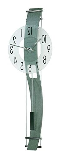 Kennington Frosted Mineral Glass Wall Clock W Curved Back Pa