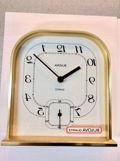 BULOVA QUARTZ, TABLE CLOCK, MADE IN JAPAN