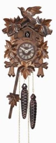 Quartz Movement Bird with Leaves Wooden German Cuckoo Clock 