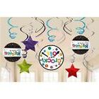 RETIREMENT HANGING SWIRL DECORATIONS  ~ Birthday Party Suppl