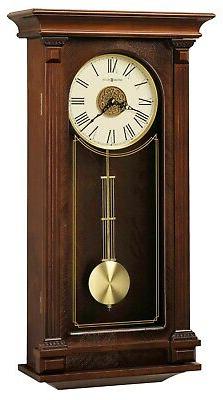 Howard Miller 625-524  Sinclair Wall Clock - Cherry Bordeaux