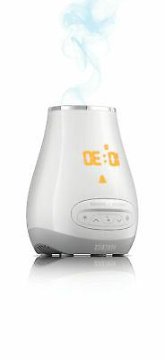 HoMedics SoundSpa Alarm Clock, Essential Oil Diffuser & Whit
