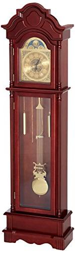 Vintage Grandfather Clock Floor Pendulum Chimes Traditional 