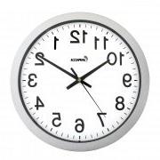 Impecca WCW144S 14 Inch Sweep Movement Wall Clock Silver Fra