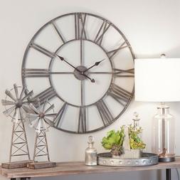 Large Clock Modern Farm House Industrial Round 30 Inch Overs