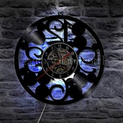 Large Numbers Wall Clock Big Numbers Simple Abstract Vinyl R