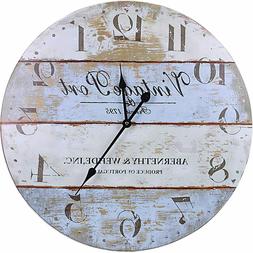 Large Rustic wall Clock - Farmhouse - 24 inch diameter   ove