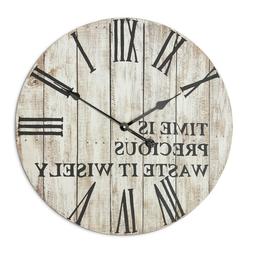 Large Rustic wall Clock - Farmhouse - 24 inch diameter  Roma