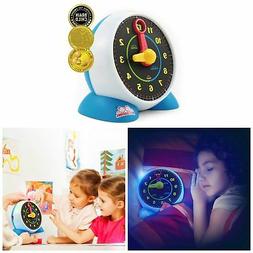 Learning Clock Educational Talking Learn To Tell Time Light 
