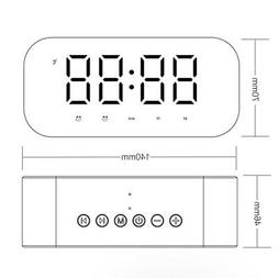 LED Alarm Clock for Bedroom Digital Clock Wireless Bluetooth