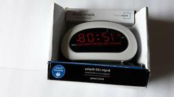 Mainstays LED Digital Alarm Clock Electric w/ Battery Backup