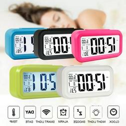 LED Digital Alarm Clock Time Temperature Thermometer Calenda