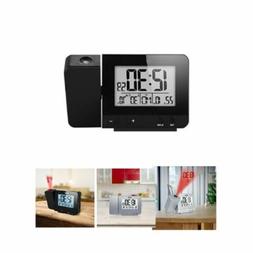 LED Digital Projection Alarm Clock Radio Weather Thermometer