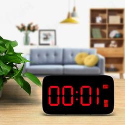 LED Digital Snooze Electronic USB Mini Time Alarm Clock Nigh