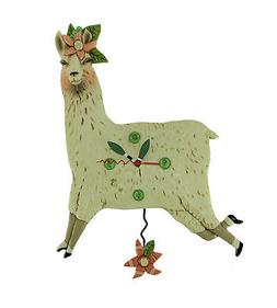Allen Designs Llama Love Pendulum Wall Clock